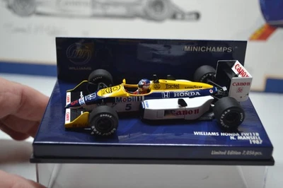 MINICHAMPS /F1 '1987 WILLIAMS HONDA FW11b - NIGEL MANSELL - 1/43 SCALE MODEL CAR - Image 1 of 4