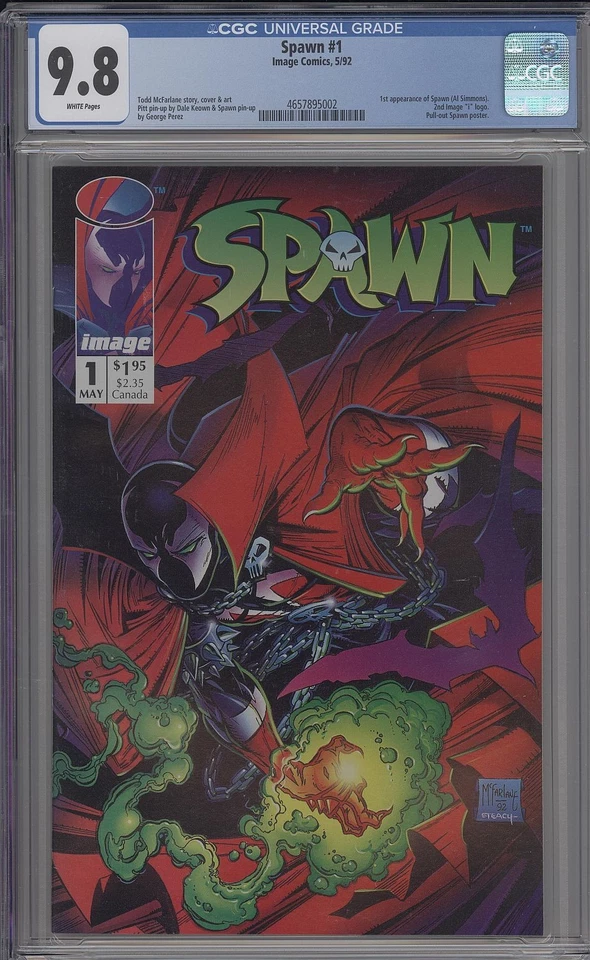 SPAWN #1 CGC 9.8 MCFARLANE IMAGE 1992 - Image 1 of 1
