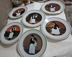 Williams Sonoma Guy Buffet Sommelier Salad/ Desset Plates Set of 6  7.75"  (Z) - Picture 1 of 7