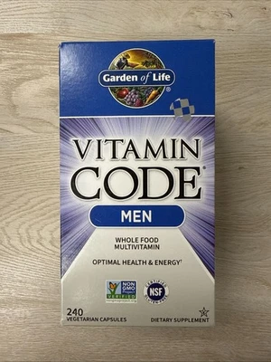 Garden Of Life Vitamin Code Men Multivitamin - 240 Capsules EXP 05/26+ NEW - Image 1 of 2