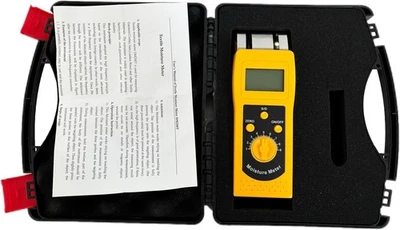Digital Textile Moisture Meter For Cotton Clothes Yarn Wool with 4 Digital LCD - Image 1 of 4
