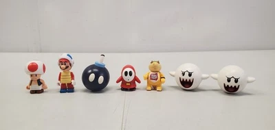 Knex Super Mario Bros Mini Figures Lot Of 7 Mario Toad Ghost Bomb Shy Guy - Image 1 of 4