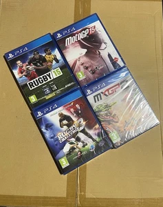 Konvolut 4 PS4 Spiele neu im Blister Rugby 15 MotoGP 15 Rugby Challenge 3 Mxgp - Bild 1 von 2