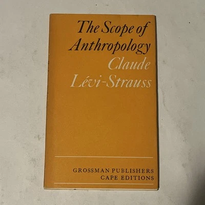 THE SCOPE OF ANTHROPOLOGY By Claude Levi-Strauss *MINT Condition* - Image 1 of 4
