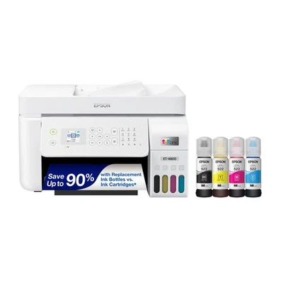 Epson EcoTank ET-4800 Wireless Printer - Certified Refurbished - Image 1 of 4