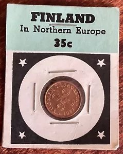 FINLAND 1967 1 Penni Coin SEE PHOTOS - Picture 1 of 2