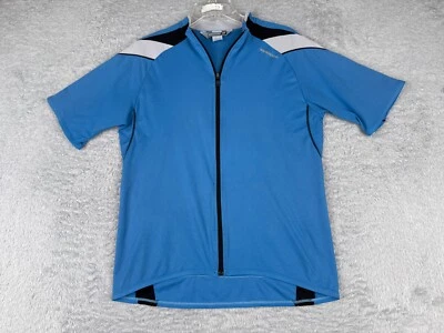 Sugoi Cycling Jersey Adult Large Blue Full Zip Polyester Short Sleeve Pockets - Image 1 of 4