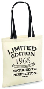 Limited Edition 1965 Tote Bag 60th Birthday Gift Bag Born in 1965 Bag 60 Years - Picture 1 of 10