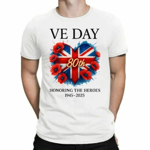VE Day 80th Anniversary 2025 Adult Kids T-Shirt Victory Celebration War T shirt - Picture 1 of 10