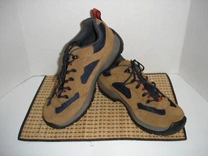 Lands End Hiking Trail Boots Shoes Brown Suede Leather Unisex 7.5 M 9.5 W NEW - Picture 1 of 5