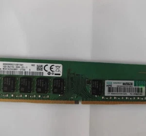 HPE 879527-091 879507-B21 16GB 2RX8 DDR4 PC4-2666V Unbuffered UDIMM ECC Memory - Picture 1 of 3