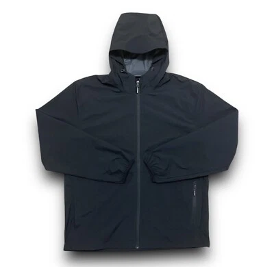 BAD BIRDIE MEN’S STRATUS RAIN JACKET LARGE $150 GOLF BLACK BAD ELEMENTS - Image 1 of 4