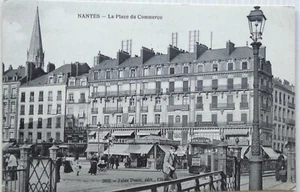 NANTES 44 cpa la Place du Commerce 1914 - Foto 1 di 2