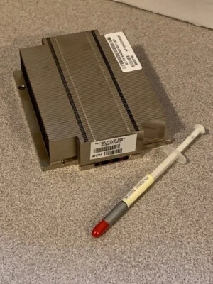 HP 410749-001, 412210-001 ProLiant DL165,360 G5 BL460c CPU Heatsink w/ CPU paste - Image 1 of 4