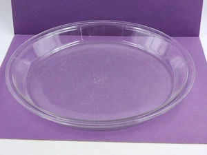 Vintage PYREX #211 Larger 10.5" Pie Plate Clear Pie Dish w/Flat Rim, USA (A-4) - Picture 1 of 4