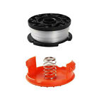 For Black &amp; Decker Spare String Trimmer Strimmer Orange Cover Cap+Spool Line Top