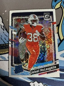 2023 Donruss Optic Jaleel McLaughlin White Sparkle Prizm SSP Rated Rookie #232 - Picture 1 of 2