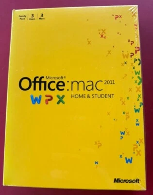 Microsoft Office Mac 2011 WPX Home & Student - 1 MAC - GZA00267 - Factory Sealed - Image 1 of 4