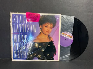 STACY LATTISAW - WHAT YOU NEED LP 1989 US MOTOWN MOT-6280 - Picture 1 of 12