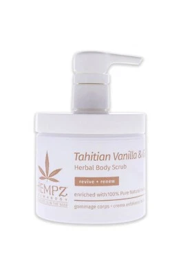 HEMPZ ТАИТЯНСКАЯ ВАНИЛЬ И ИМБИРЬ ТРАВЯНОЙ СКРАБ ДЛЯ ТЕЛА 16 УНЦИЙ ОЖИВИТЬ + ОБНОВЛЕНИЕ - Изображение 1 из 4