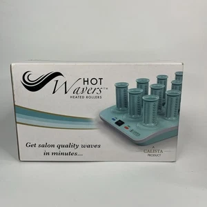 Calista Tools Hot Wavers Heated Rollers Curlers Set Of 12 Case Clips (New) - Picture 1 of 4