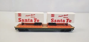 Vintage Tyco Mantua Santa Fe Piggy-back Service A.T. & S.F. 90806 Railroad Car - Picture 1 of 5