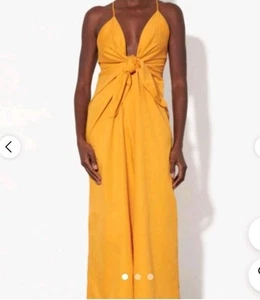 NWT MSRP 325 Mara Hoffman Lolita Saffron Dres XXS - Picture 1 of 8