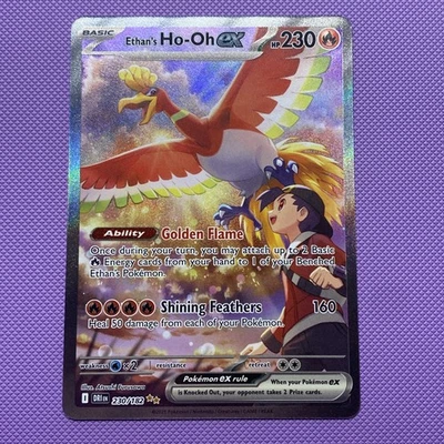 Ethan's Ho-Oh EX Ilustración Especial Raro 230/182 Pokémon Rivales Destinos Casi Nuevo Foto 1 de 4