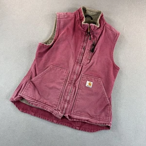 Chaleco Carhartt Mujer S Rosa Sherpa Forrado Lona Ropa de Trabajo Exterior Utilitario WV001 - Imagen 1 de 11