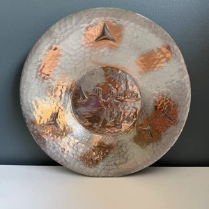 Avraham N. Oppenheim 1950s Israeli Judaica Metalwork Wall Art Bezalel Era RARE - Picture 1 of 11