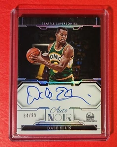 2023-24 Panini Noir Dale Ellis Auto /99 SuperSonics - Picture 1 of 2