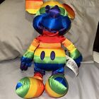 Shop Disney Parks Rainbow Gay Pride Mickey Mouse 16" Plush Lgbtq + Used