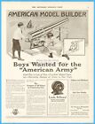 1916 The American Mechanical Toy Dayton Oh Wwi Boys Wanted For American Army Ad