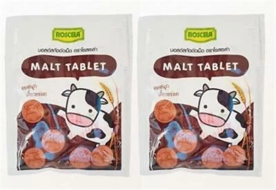 2x COMPRIMIDO DE MALTA ROSCELA SABOR CACAO NIÑO CARAMELO DE MALTA SALUDABLE DELICIOSO 15G Foto 1 de 2