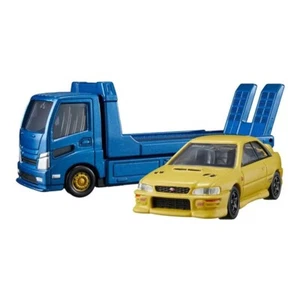 Takara Tomy Tomica Premium Series Subaru Impreza WRX with Transporter Car New  - Picture 1 of 4