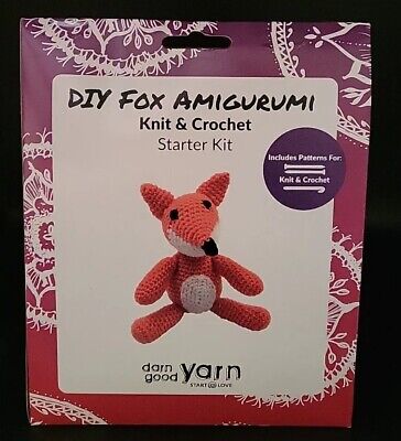 Kit De Inicio De Punto Y Crochet Darn Good Yarn, Hazlo TÚ Mismo Fox Amigurumi • 13.31€