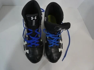 Under Armour Hammer MC Men's Size 4Y Football Cleats 1300749-011 Black & White - Picture 1 of 4