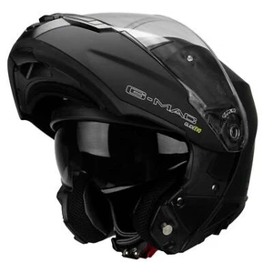 G-Mac Glide Evo Modular DVS Flip Up Front Motorcycle Helmet - Matt Black - Picture 1 of 7