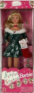 New Barbie Vintage 1997 Festive Season Christmas Special #18909 Doll - Picture 1 of 7