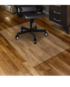 Kuyal Office Chair Mat for Hardwood Floor, 36'' x 48'' Rectangle Transparent ... - Picture 1 of 9