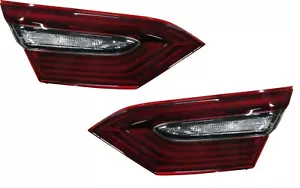 FIT TOYOTA CAMRY 2021-2022 XLE XSE HYBRID INNER TAILLIGHTS TRUNK TAIL LAMP PAIR - Picture 1 of 3
