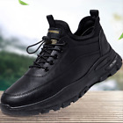 Men's Kitchen Non-slip Lace Up Working Skid Resistance Shoes Synthetic Black