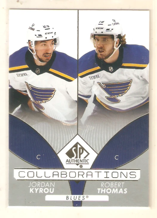Kyrou & Thomas 2022-23 SP Authentic Collaborations Insert #22 Blues - Image 1 of 1