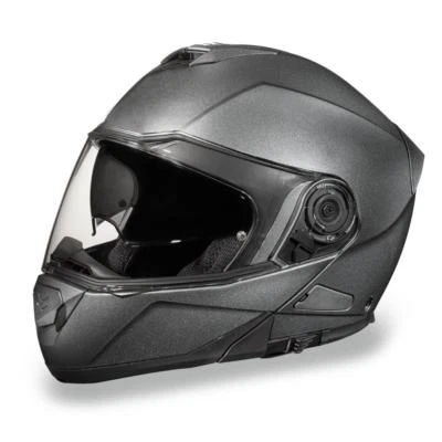 Daytona Cascos Pistola Deslizante Metal Gris DOT Modular Abatible Casco de Motocicleta Foto 1 de 4