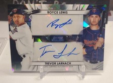 2020 Bowman Sterling Trevor Larnach Royce Lewis Dual Auto Black Atomic /10 TWINS