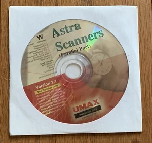 Umax Astra (1220P) Scanner v2.1 Parallel Port Win/Mac CD-ROM - Picture 1 of 2
