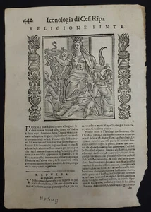 Iconologia Ripa 1630: RELIGIONE FINTA - Bild 1 von 1