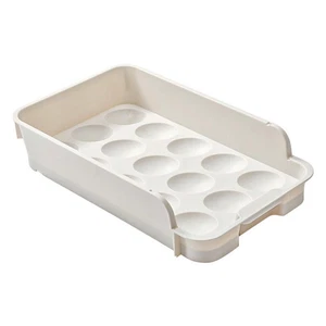 Egg Storage Box Organizer Rack Stacked Home Reliable Space Saver Container - Bild 1 von 9