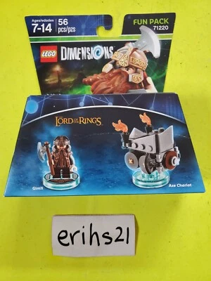 LEGO 71220 Dimensions Gimli Fun Pack El Señor de los Anillos 56 Piezas 2015 NUEVO Foto 1 de 2