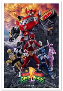 Straife01 / Mike Rogers | MIGHTY MORPHIN' POWER RANGERS | 16"x24" Art Print - Picture 1 of 1